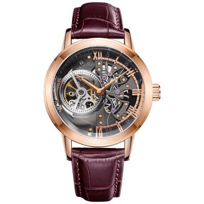 China Premium Custom Brand Water Resistant Logo Movement Tourbillon Stainless Steel Luxury Full Automatic Mechanical Wrist Watches For Men for sale