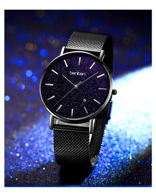 China High End Custom Japanese Movement Logo Space Star Classic Fashion Water Resistant Large Dial Men's Casual Quartz Watch for sale