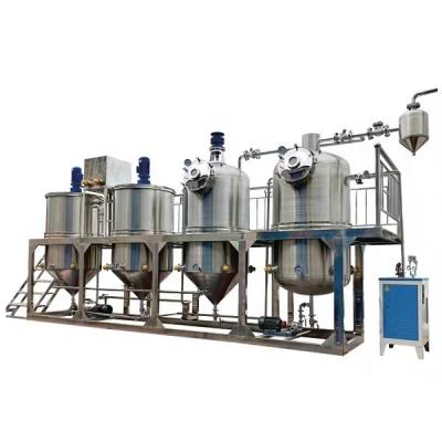 China Factory price best given sunflower corn soybean coconut oil refining machine for refining vegetable oil for sale