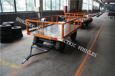 China Fence Flat Bed Car Trailer , 2 Ton Utility Trailer With Small Loading Table for sale