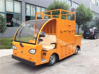 China Side Door Yellow Special Purpose Vehicle 230Ah Hydraulic Pressure Braking Mode for sale