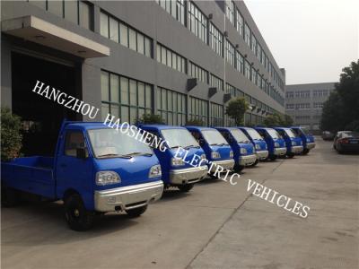 China Batterieleistung 1000kg des einzelnes Fahrerhaus-elektrische Pritschenwagen-36V mit Blau zu verkaufen