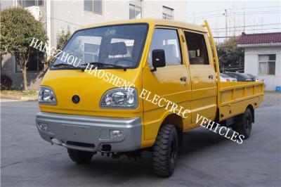 China Double Cab Electric Transport Truck Yellow Color 2000kg Load Capacity BD-2 for sale