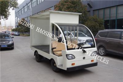 China 48V Electric Utility Vehicle Semi Convertible Cab Flexible Sterring With Cover for sale