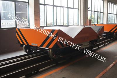 China Steel Coil Material Rail Flat Car Touch Type 5 Tons With 6.3kw Motor Power for sale