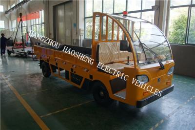 China 3 Tons Load Electric Cargo Truck Yellow 2160mm Wheel Base With Fence for sale