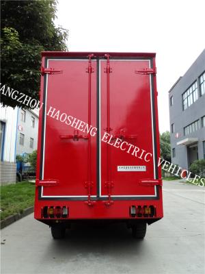 China Poder de batería eléctrico rojo de Van 48 del cargo de la dirección flexible 4 toneladas de capacidad de carga en venta