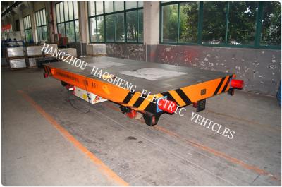 China van de het spoorwegvervoerauto 40ton van de spoor het vlakke auto van de de ladingscapaciteit van de de batterijmacht 48V voltage gelijkstroom Te koop