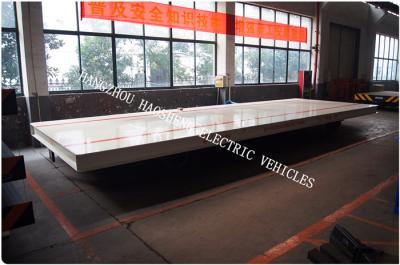 China Tabla grande de la carga de DC del voltaje de la capacidad de carga del coche 30ton del transporte ferroviario del coche plano del carril del poder de batería 48V en venta