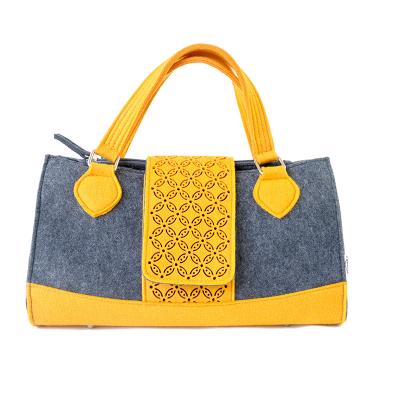 China Fashion Simple Fashion Felt Handbag Women's Handbag Felt Reusable Shopping Bag for sale