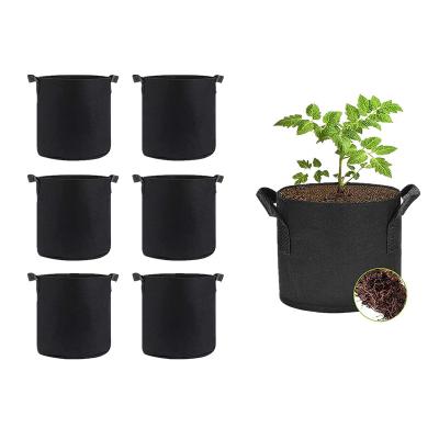 China Wholesale Plant Growth Folding Felt Plant Barrel Seedling Bag Plant Vegetable Planting Bag for sale