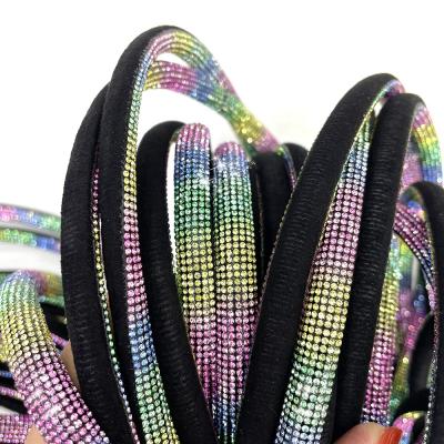 China S577 Flatback Crystal Rope For Sandals New Fashion Diamond Strips Rhinestone Rope Rope For Shoes Decoration for sale