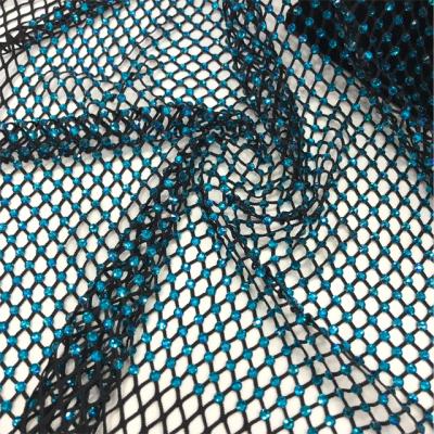 China Flatback S134 hot fix S134 hot fix Crystal Mesh Sheet Rhinestone mesh fabric for clothing bag making party decorations for sale