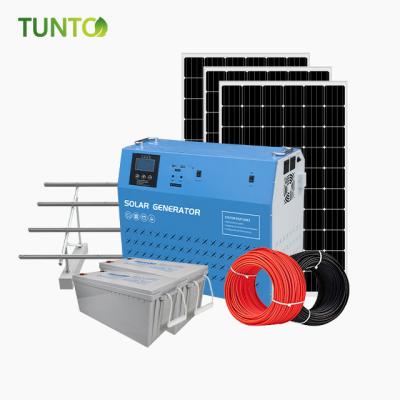 China Home Efficiency New Technology 220v /110v Solar Power Off-grid 2 KW Solar System for sale