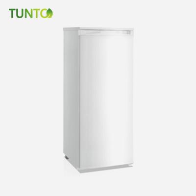 China Single-temperature 78L DC 12V 70W Solar System Power Upright Door Refrigerator Single Freezer Prices For Home Or Business Supply for sale