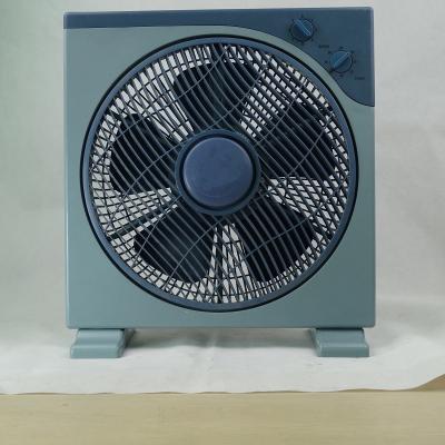 China Standard Hotel Quality 12 Inch DC RMP Box Fan Table Fan 12V for sale