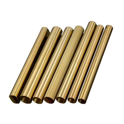 China Air Condition 0.5 Mm Wall Thickness Seamless Round Pipe Brass Copper Tube for sale