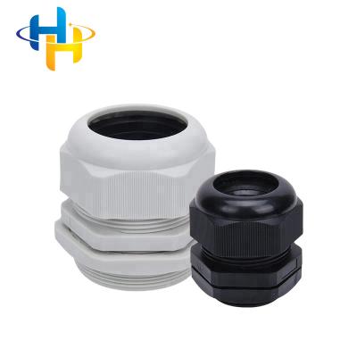 China PP PG9 Adjustable Locknut Waterproof Nylon IP68 Cable Gland For 4-8mm OD Cable Entry for sale