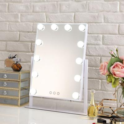 China Mirrors Cosmetic Lights Hollywood Style Smart Led Makeup Mirror Lights With 12 Dimmable Bulbs 3000K 5000K 6000K Dressing Room Led Cosmetic Mirror for sale