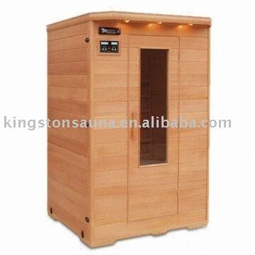 China Factory computer control panel 2 person luxury ceramic FIR infrared sauna room FIS-02 for sale