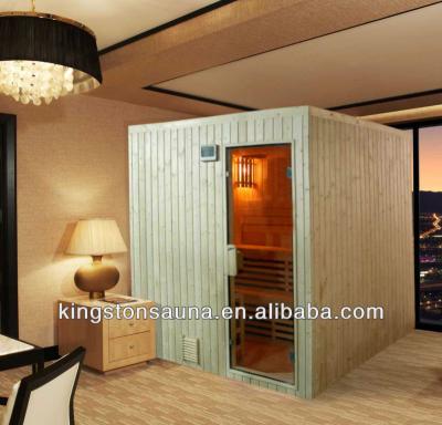 China Popular Cheap Computer Control Panel Hotel Or Home Dry Sauna Steam Cabin With Glass Door for sale