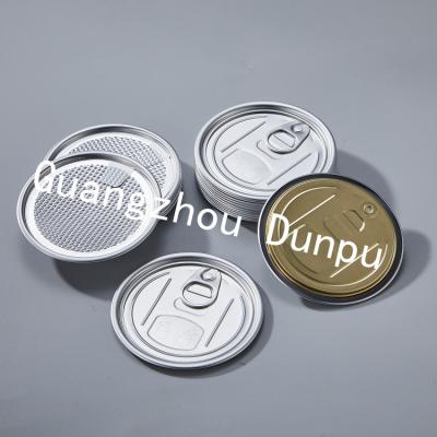 China Not Easy To Cut Hands 307# 85mm Aluminum Skin Off Easy Easy Skin Off Lid For Food Can Rigid Paper Aluminum Lid for sale