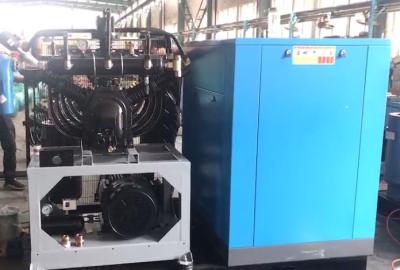 China compressor de ar do impulsionador do parafuso 75KW com sistema de controlo automático para o ANIMAL DE ESTIMAÇÃO à venda