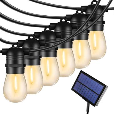 China PP Led Solar+Rechargeable Solar Powered Waterproof Outdoor Christmas Lighting String Lights For Party for sale