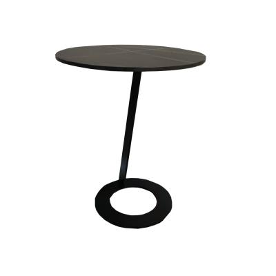 China (Size) 2022 Adjustable New Design Round Side Table Stone Metal Center Table Home Furniture Modern Clumped Top End Table For Living Furnishing Hot for sale