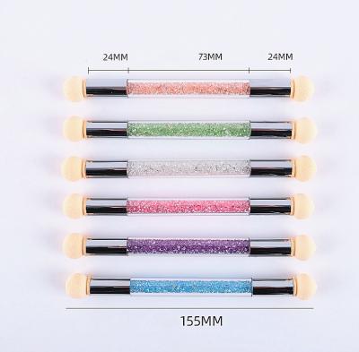 China Fingernail Painting Nail Brush Gradient Color Manicure Tool Wholesale Double - Headed Sponge Pen Set Women Fashion for sale