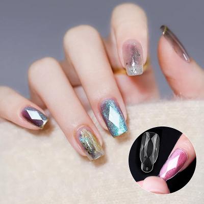 China New Design 120 Pcs Rhombus Finger Shapes Nail Art Extension Diamon Poly Nail Art Quick Building UV Gel Extend Mold Builder Tips for sale