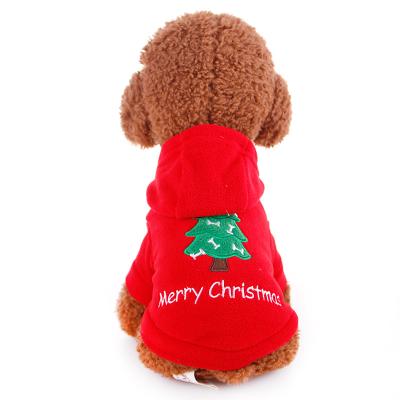 China Sustainable Christmas Ball Pet Clothes Cute Christmas Outfits Cat Dog Pet Costume Cheap Clothes T for sale