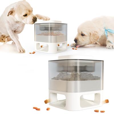 China Stored Leaking Pet UFO Snack Dog Food PC Food Grade Food Feeder Toys Wholesale Dispenser Material for sale