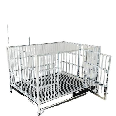 China Hot Sale Breathable Kennel Supplier Wholesale Metal Cages Carriers Travel Stainless Steel Pet Cage for sale