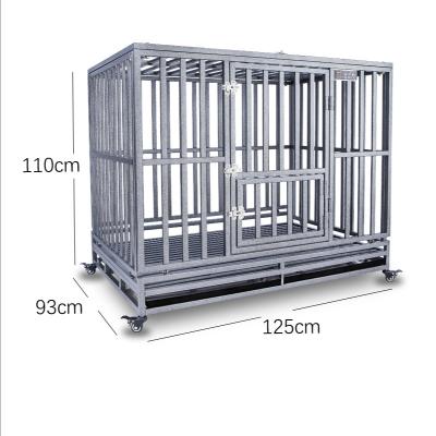 China Factory Direct Sale Foldable Stackable Pet Cage Display Dog Cages Outdoor Breathable Tray Stainless Steel for sale