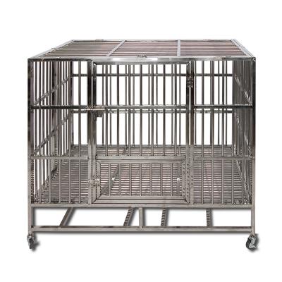 China 2021 New Supplier Hotselling Luxury Outdoor Metal Pet Cage Stainless Steel Pet Cage Breathable for sale