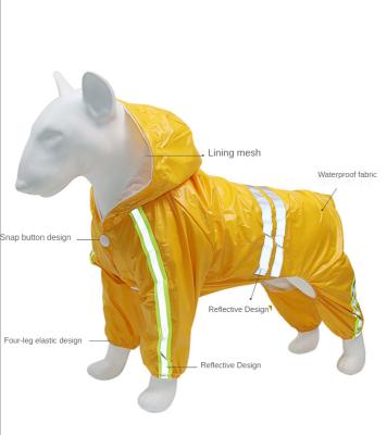 China Pet Outdoor Raincoat Puppy Raincoat Hooded Hooded Raincoat Clothing Dog Cat Clothes for sale