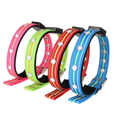 China Lights Wholesale Dog Pet Collar Cat Reflective Adjustable Dog Led Light Portable Lde Pet Collar for sale