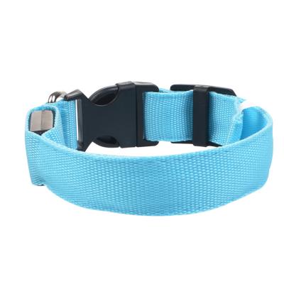 China Customized 2021 Fashion Luminous Anti-lost Collar New LED Double Sided Flash Dog Collar Pet Supplies for sale