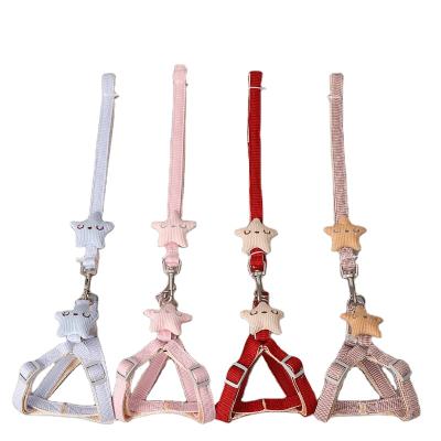 China Double-End Wholesale Clip Padded Candy Gradient Colorful Hand Dyed Modern Rope Cotton Dog Leash for sale