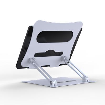 China (Size)Adjustable Simple Single-leg Computer Stand Aluminum Alloy Fashion Multifunctional Folding Tablet Stand for sale