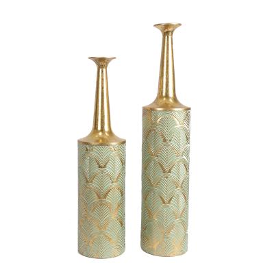 China Best quality new design metal vase flower vase decoration traditional tabletop home decoration for sale