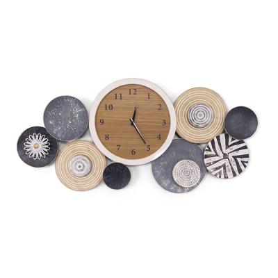 China Large 3D Metal Contemporary Home Luxury Iron Watch Wall Decor Wall Art Nordic Wall Clocks for sale