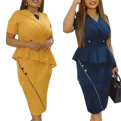 China Manufacturer Wholesale Anti-Static Formal Dresses Plus Size Church And Office Women Work Dresses For Office for sale