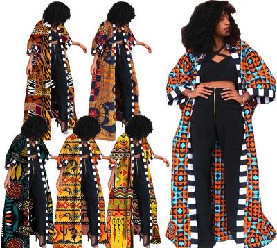 China Printing Hot Sale Africa Clothing African Women Coat Ethnic Clothing Printing Dashiki Style Anorak for sale