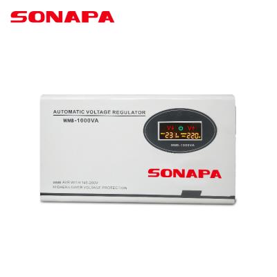 China To Stabilize Wall Mounted Type 1KVA 220V AC Voltage Stabilizer Single Phase Automatic Input Voltage Regulator AVR for sale