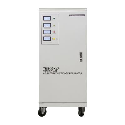 China SVC SVC TNS Copper 30KVA Three Phase Coil 380V 30KVA AC Automatic Voltage Regulator Stabilizer for sale