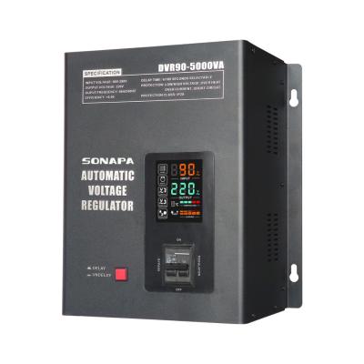 China 5000VA DVR90 Single Phase Servo Automatic Voltage Regulators DVR90-5000VA Stabilizers for sale