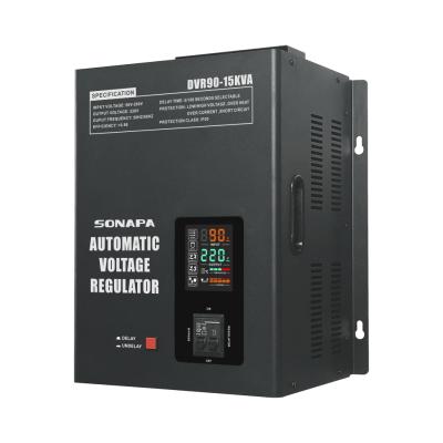 China SVC 15KVA DVR90 Single Phase Relay Servo Type Automatic Voltage Regulators Stabilizers for sale