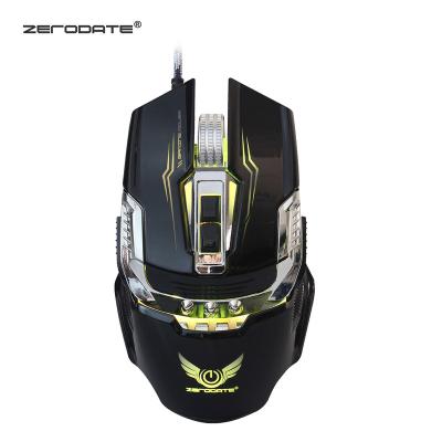 China ZERODATE 3D Adjustable Gaming Mouse 3200DPI USB Wired Ergonomic Computer Mouse 7 Buttons LED Backlight Optical Gaming Mouse for PC for sale